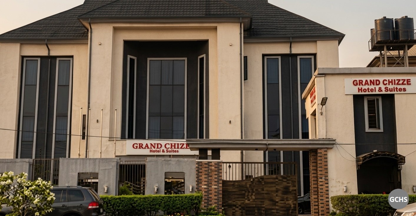 Grand Chizet Hotel reception area - Warm Nigerian hospitality